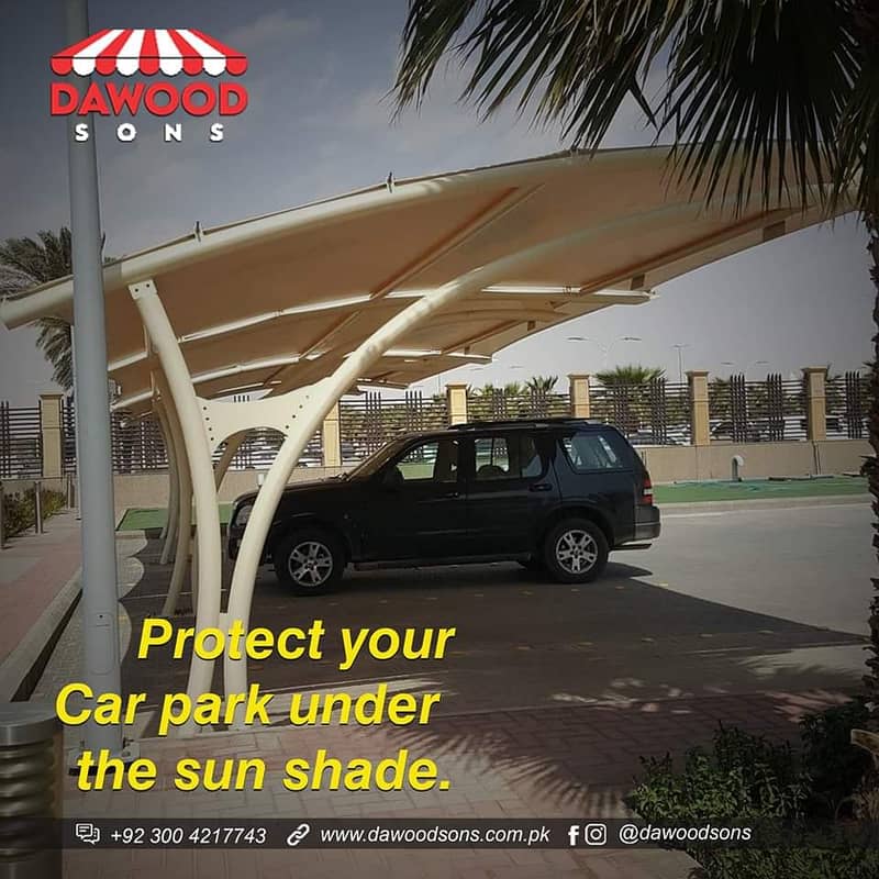 canopies/car porch/parking shades/tensile shades/sun shades/awnings 4