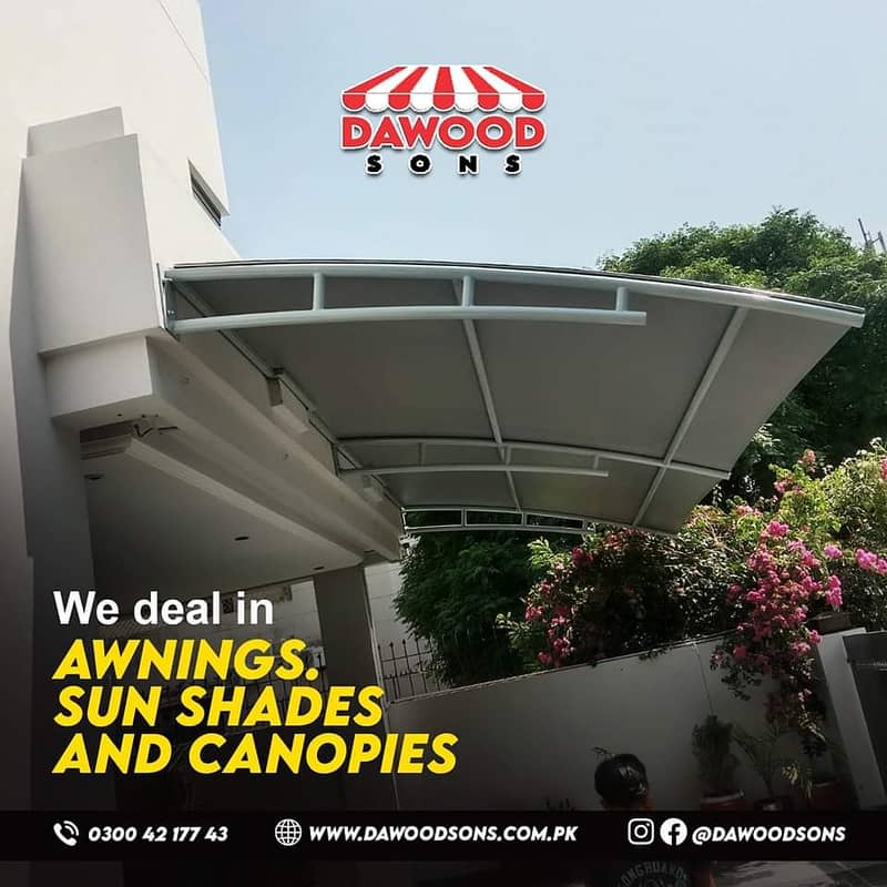 canopies/car porch/parking shades/tensile shades/sun shades/awnings 7