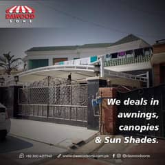 outdoor sun shades/awnings/canopies/tensile shades/car parking shades