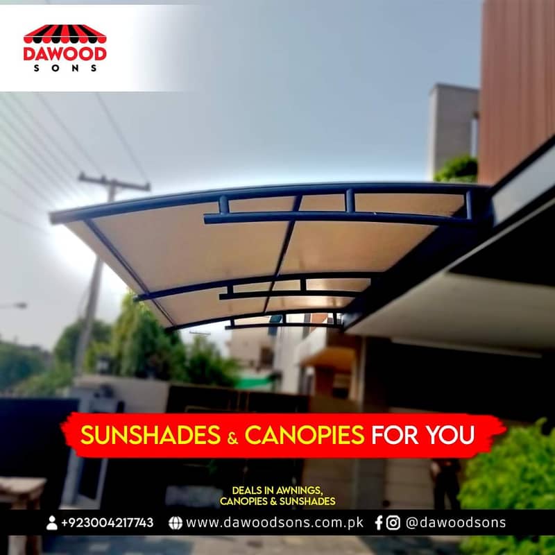 canopies/car porch/parking shades/tensile shades/sun shades/awnings 5