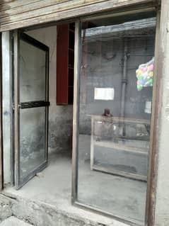 Aluminum door for shop