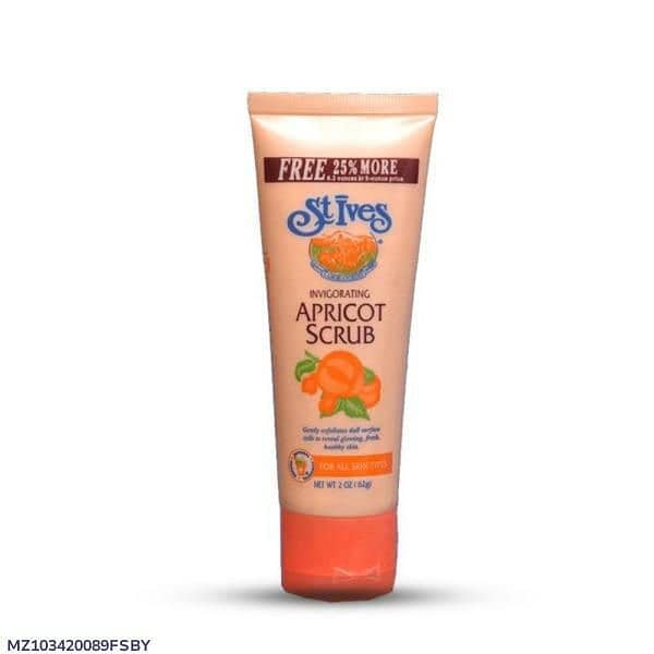 Apricot facial scrub for skin whitening and smooth brightening 1