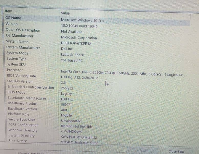 DELL LAPTOP  system name:(Desktop-6TKPR4A). for sale 7