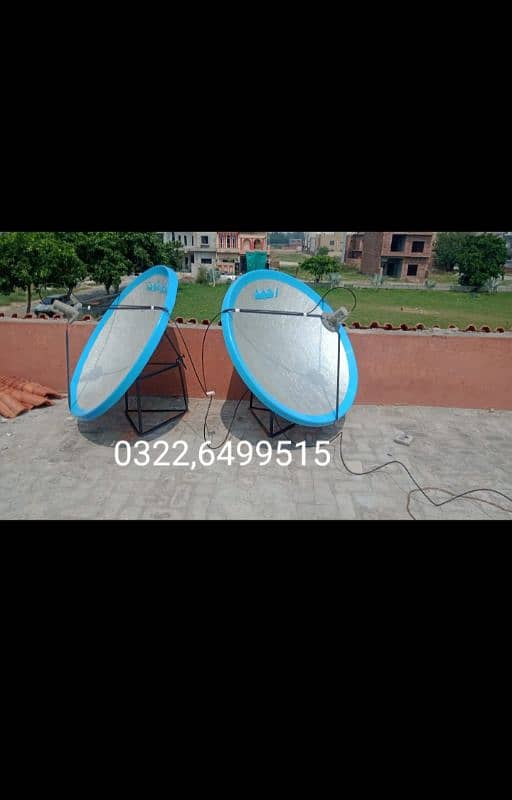 2 Dish Antennas and services and TV 03226499515 0