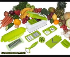 12 PCS NICER DICER FRUIT AND VEGETABLE CUTTER