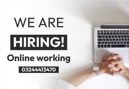 Online job available All over the Pakistan Male and female