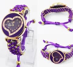 Heart shape girls watch