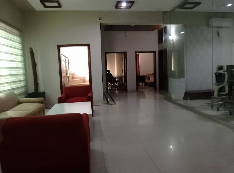 1 kanal houe for rent in johar town for Family and Silent office (Call center + Software house) 1