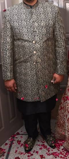 Black Sherwani For Grooms