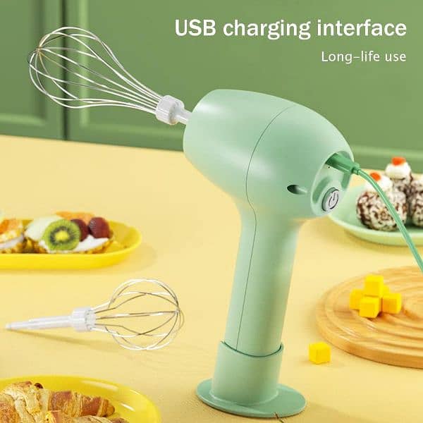 Wireless electric Eggs Beater-Handled-Automatic Mixer 1