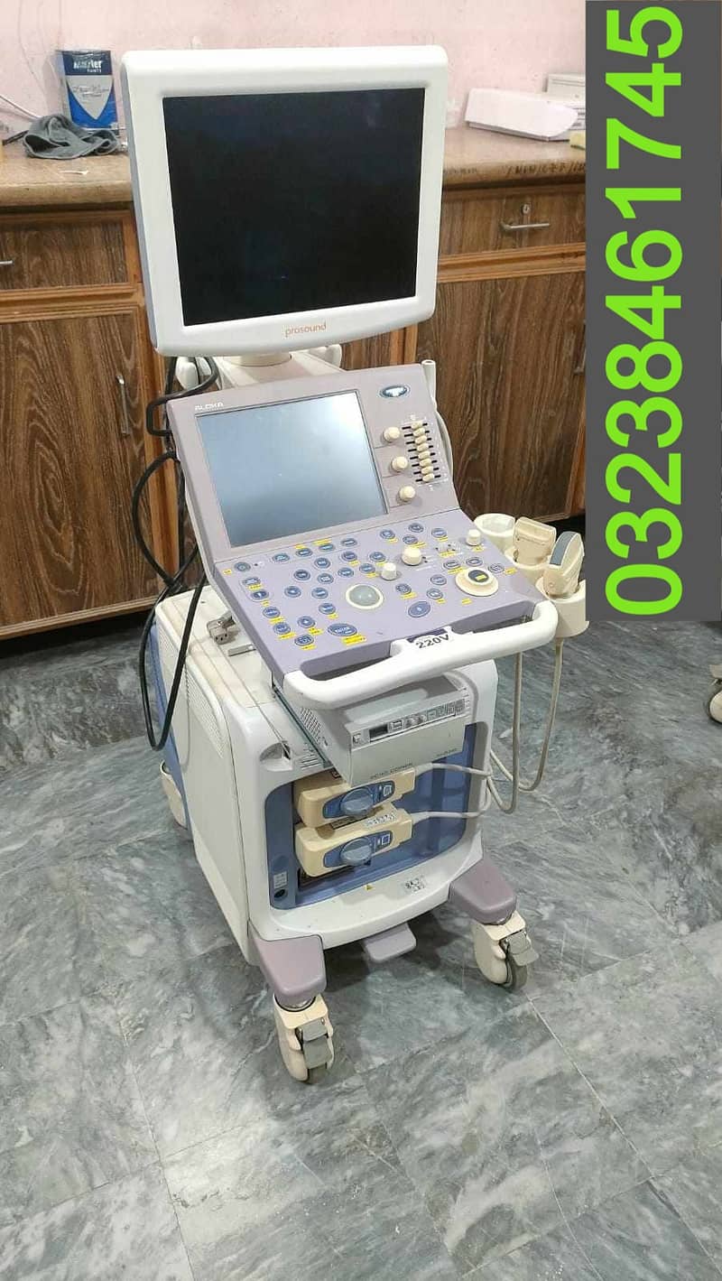 Aloka prosound Alpha 6(LCD) Japanese colour Doppler ultrasound machine 0