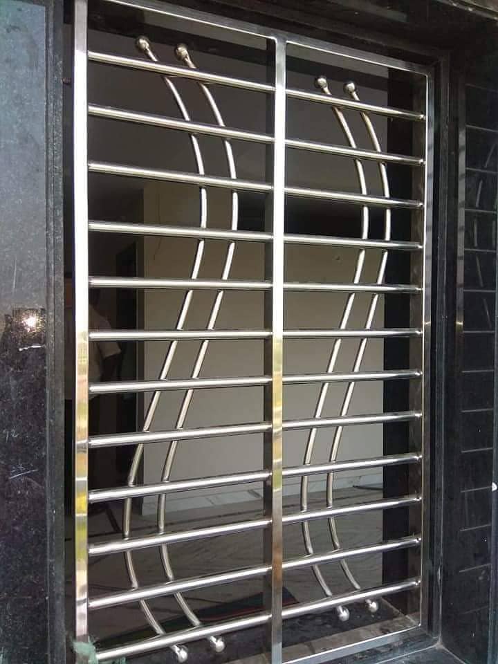 CNC Iron gates/Windows/Railing/stairs/Frame/Grills/steel/Door/Gates 10