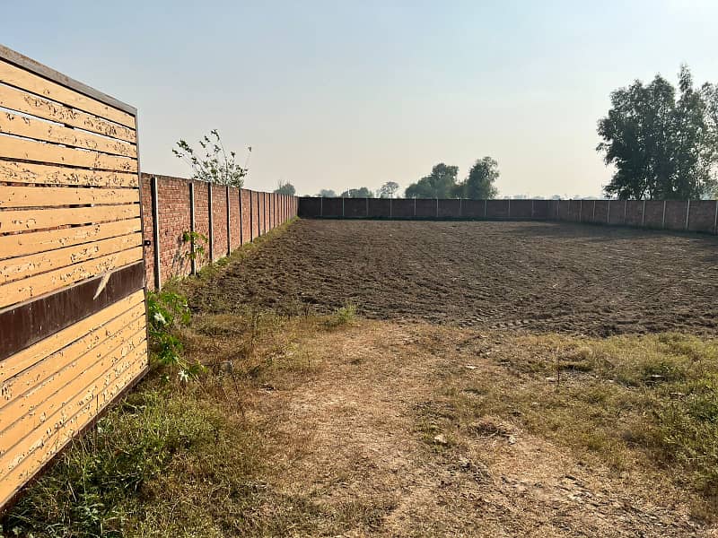 4 Kanal Ideal Location Boundary Wall Plot With Tube Well 15 Minutes Drive From DHA Phase 7 Plot For Farmhouses Near To Main Bedian Road Harbor Society Moza Lakhokhi 7