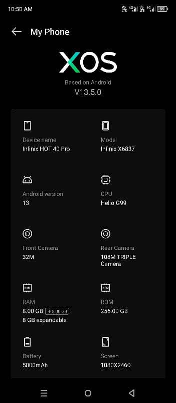 Infinix Hot 40 Pro 08-16/256 4