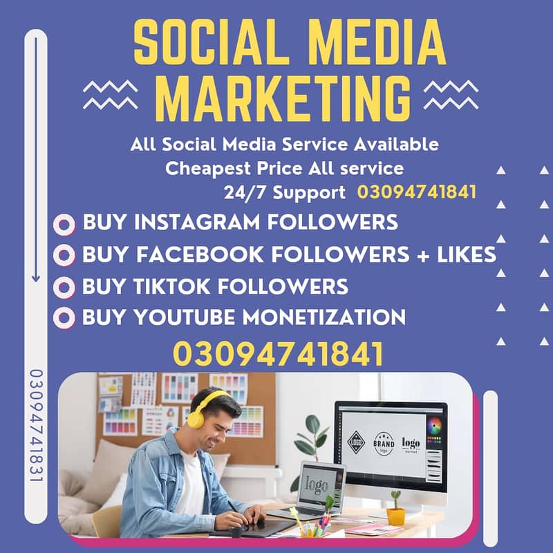 Social media Marketing/TikTok Followers Instagram Likes YouTube Suscri 0