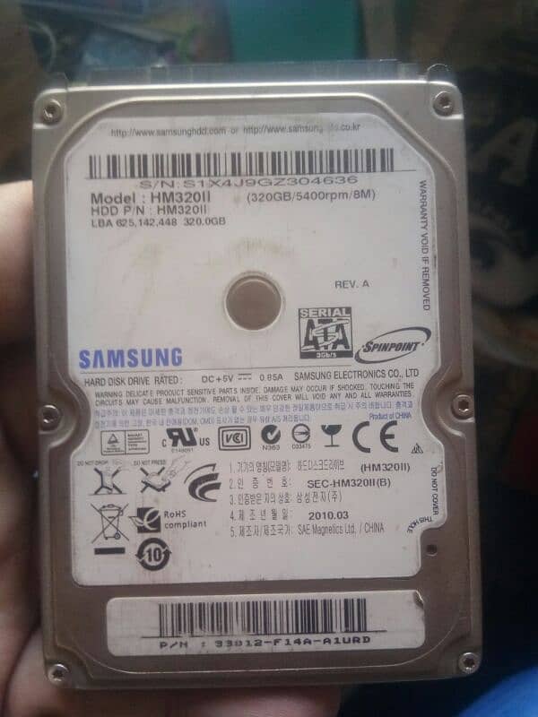 external hard drive 320gb 0