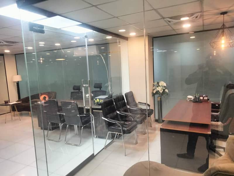 Fully furnished office space for rent gulberg ready to move office for software house + call centre 6