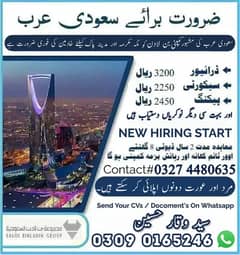 Vacancies in Saudia, Jobs in saudia, Staff Required,Work Visa Availabe 0