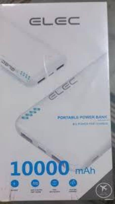 ELEC Power Bank 10000mAh Dual USB Ports Fast Charger 1