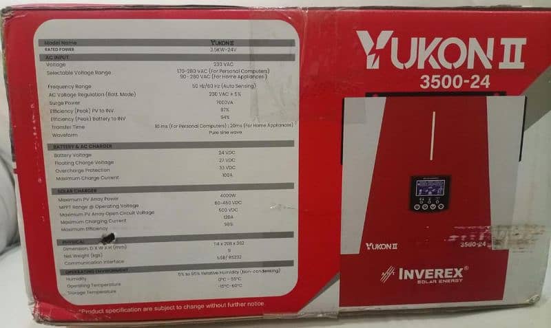 Inverex Yukon ll 3.5 kw solar inverter 2