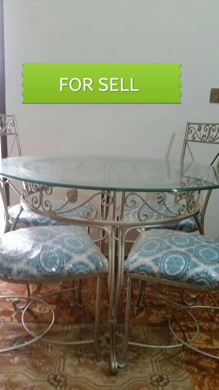 rod iron dining table with glass top 4 chairs 3