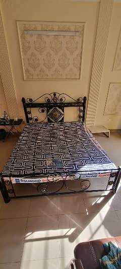 Used Iron Rod Bed without Mattress for sale