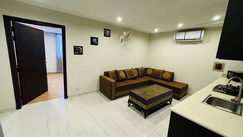 One bed Appartment Full Furnished For Rent Secter D BahriaTown Lahore 10