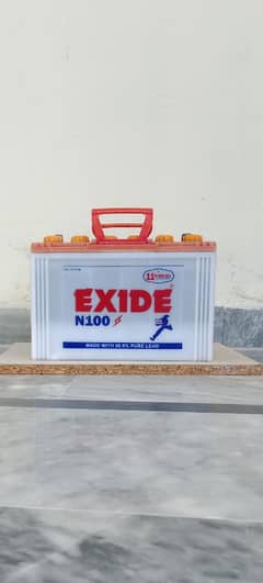 Exide battery. 0