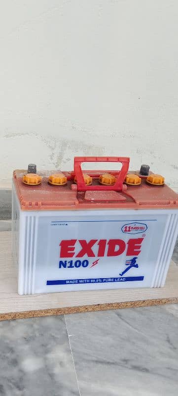 Exide battery. 1