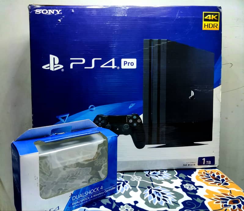 Ps4 pro 1 TB 2 controllers 6 month ps plus primary Gta 5 downloaded m 7