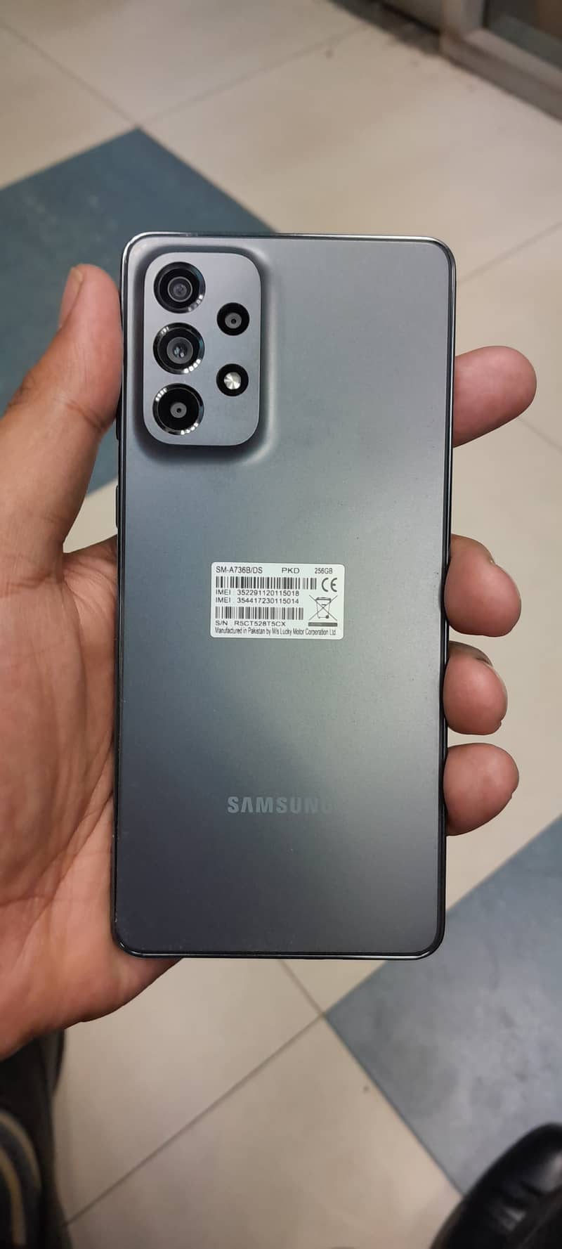 Samsung A73 8GB/256GB Gray Color 10/10 best Condition A+ 0