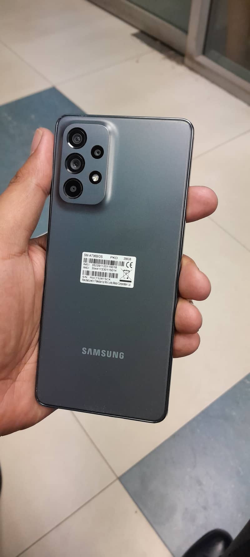 Samsung A73 8GB/256GB Gray Color 10/10 best Condition A+ 9