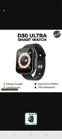 D30 ultra smart watch bracelet black