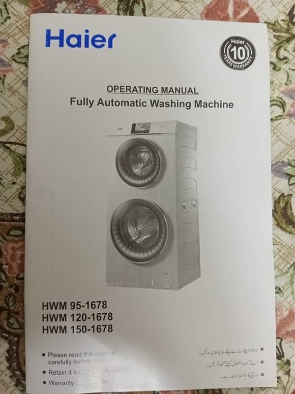 HAEIR WASHING+DRYING MACHINE 95-1678 4