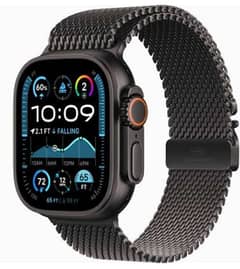 APPLE Watch ULTRA 2 (49mm) BLACK Titanium Milanese Titanium Loop 2024