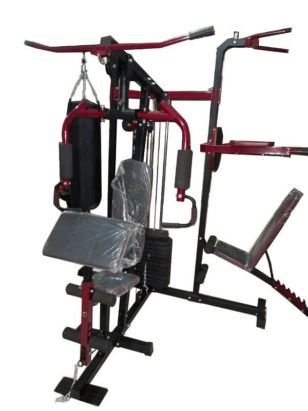 multi function 3 station full body gym and fitness machine 1