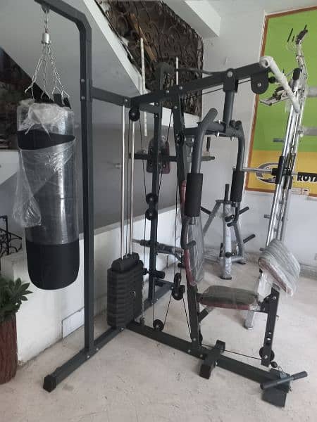 multi function 3 station full body gym and fitness machine 4