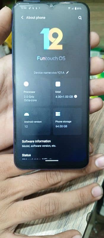 vivo y21 4+1,64 GB official pta approved 8