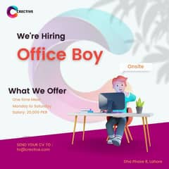 Office Boy Required 0