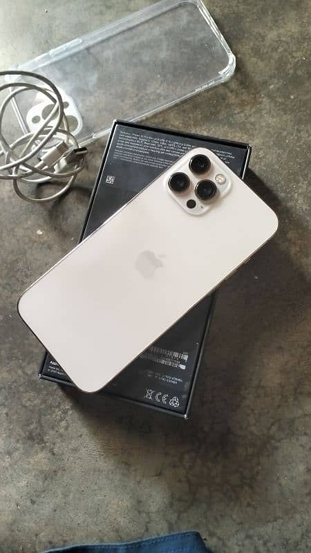 i phone 12 Pro Max 256Gb With Box non Pta 0