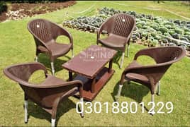 plastic Chair table set call and WhatsApp 03018801229