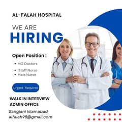 Urgent need (Male and Female Nursing staff )(CNA, OT, BSN etc)