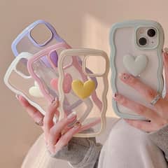 3D Love Heart Silicone Phone Case For IPhone 11 12 13 14 15 Pro Max