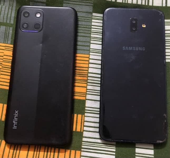 iphone 6s, samsung j6+ 2017 and infinix smart 1