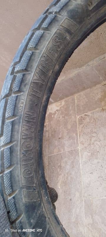 bike tyre 70cc good condition 6 ply 2