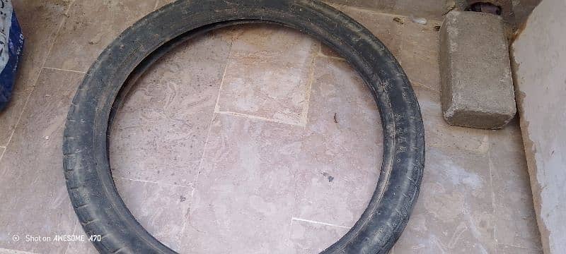 bike tyre 70cc good condition 6 ply 3