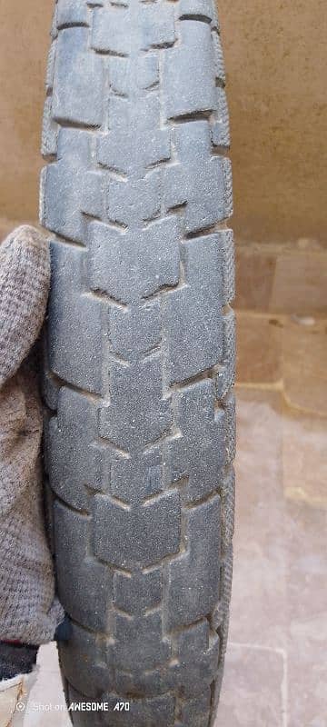 bike tyre 70cc good condition 6 ply 4