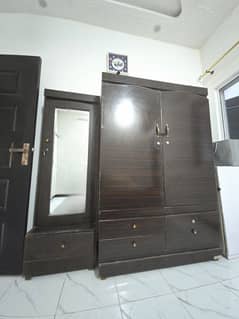 Cupboard and Mirror Dressing Table