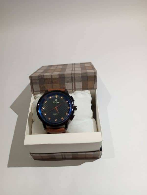 Men's leather watch 4