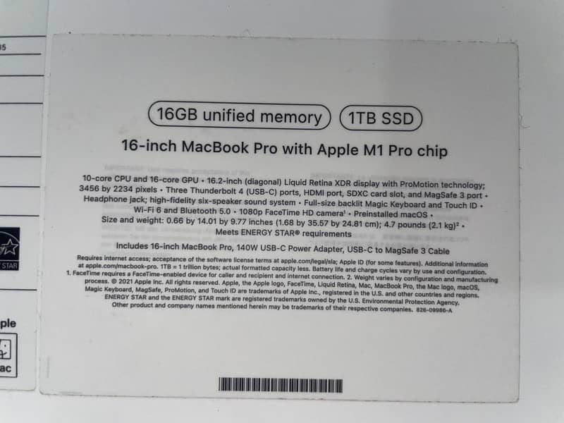 MacBook pro m1 16 inch 4